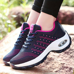 Women's Breathable Running Shoes Air Cushion Mesh Athletic Sneakers