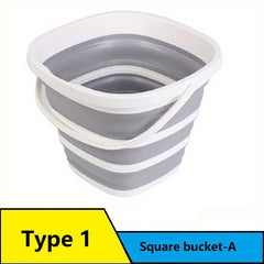 Collapsible Silicone Bucket 10L Capacity for Car Wash Fishing Camping