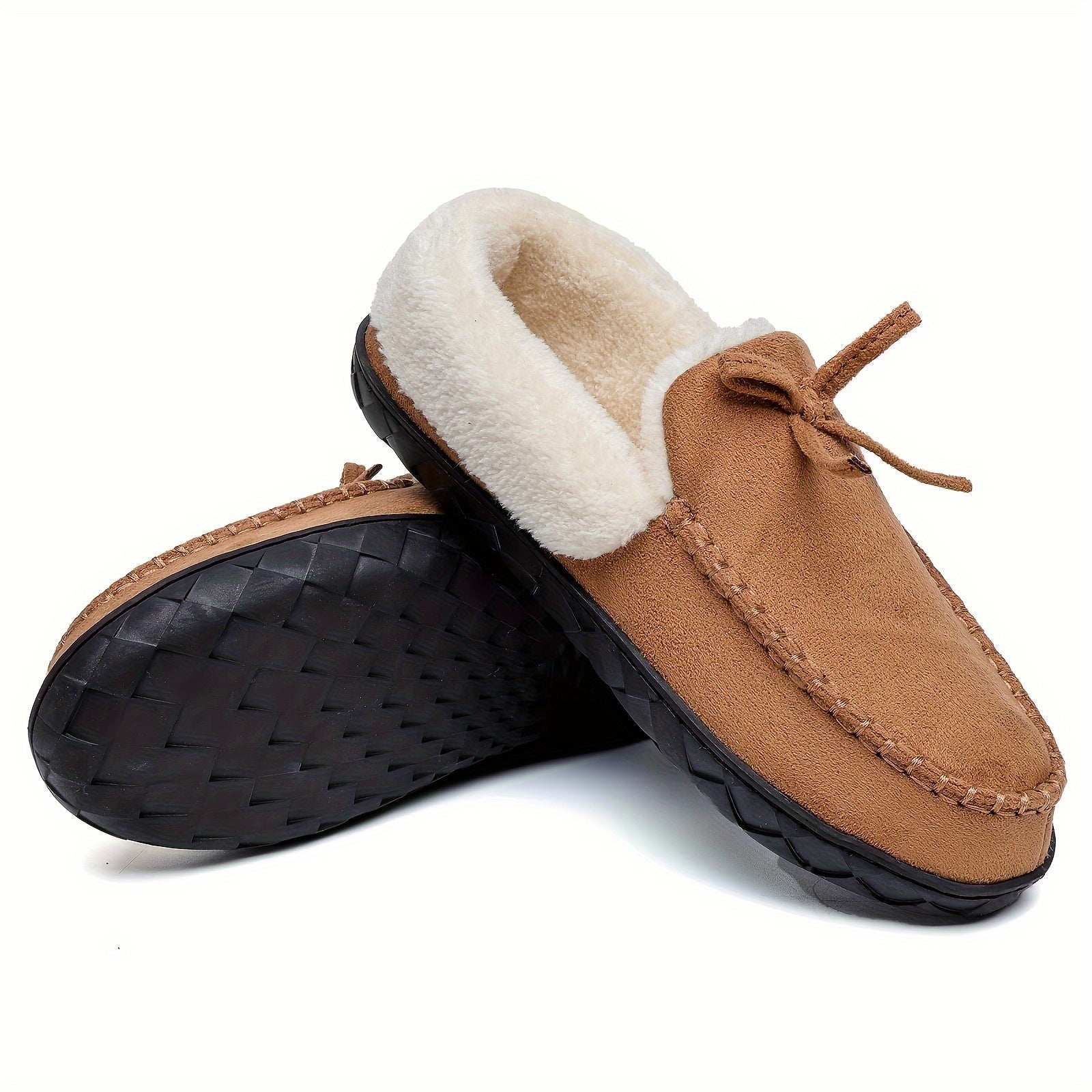 Plush Lined Thermal Furry Snow Shoes Winter Keep Warm Comfortable Flat Boots