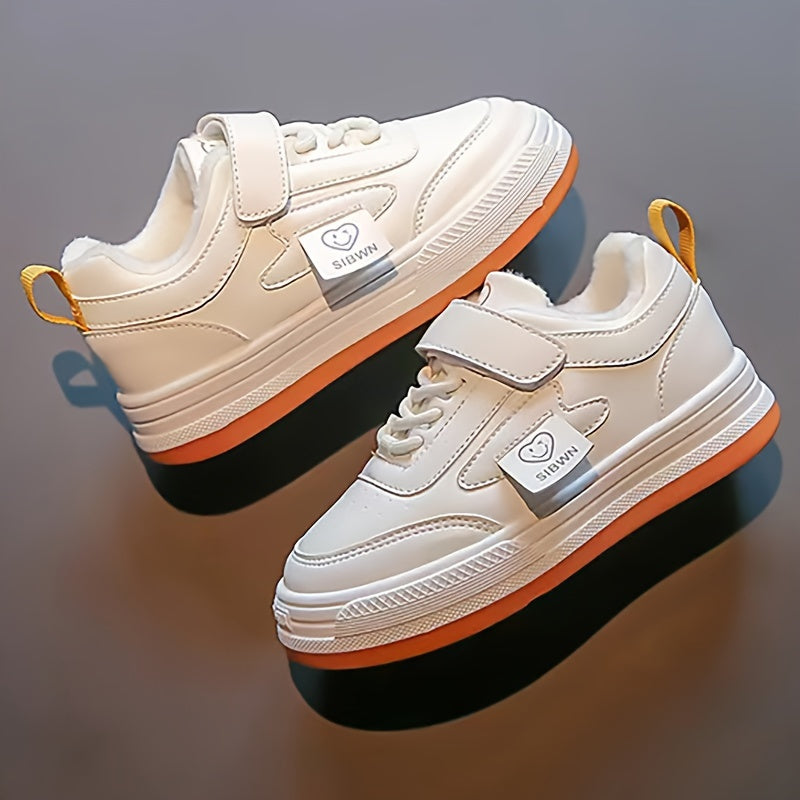 Kid's Solid Skate Shoes Non Slip Casual Soft Sole Sneakers