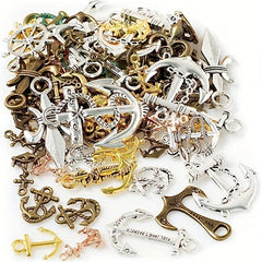 DIY Retro Zinc Alloy Jewelry Accessories Anchors Rudder Pendants
