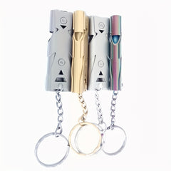 Double Tube Survival Whistle Stainless Steel