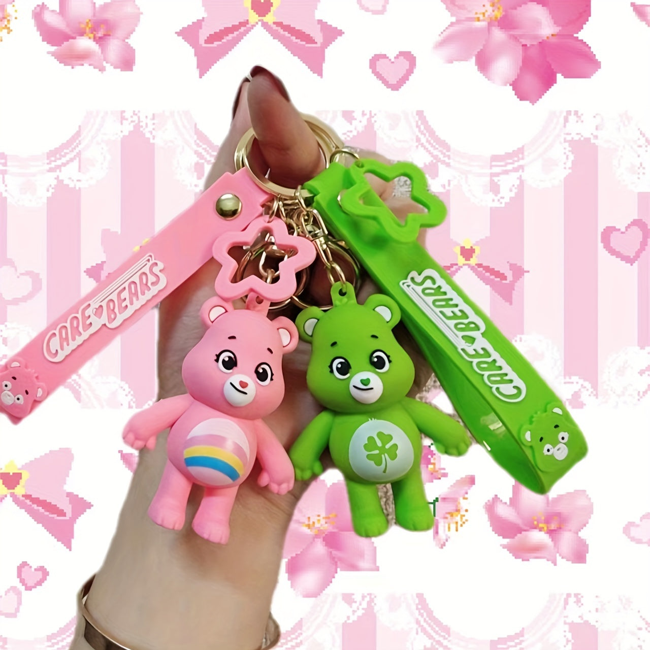 Love Bear Keychain For Men Bag Pendant Creative Cartoon Keychain