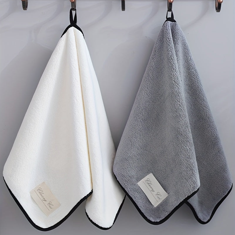2pcs Soft Cotton Towels Highly Absorbent Wash Cloths for Kids & Baby