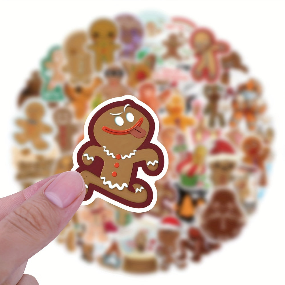 60pcs Christmas Crafts Kits For Kids DIY Gingerbread Ornaments Kit