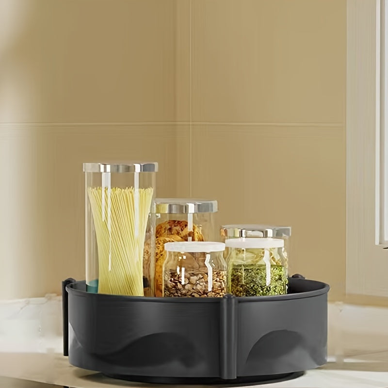 Kitchen Storage Rack Household Condiment Countertop Rotating Storage Rack
