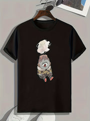 Creative Painting Print Men's Graphic T-shirt for Summer