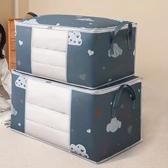 Cartoon Pattern Large Capacity Organizer Zipper Dustproof Container