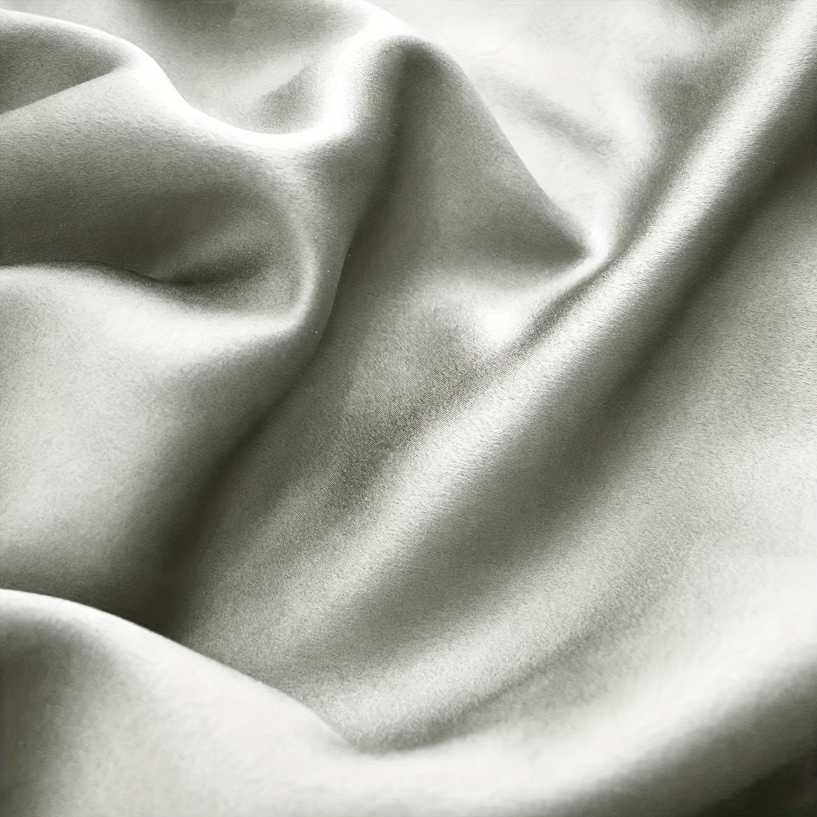 Light Gray Blackout Curtain Autumn Retro Style