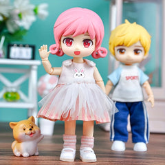 1/12 BJD Doll Anime Model with Head, Body, Clothes, Shoes