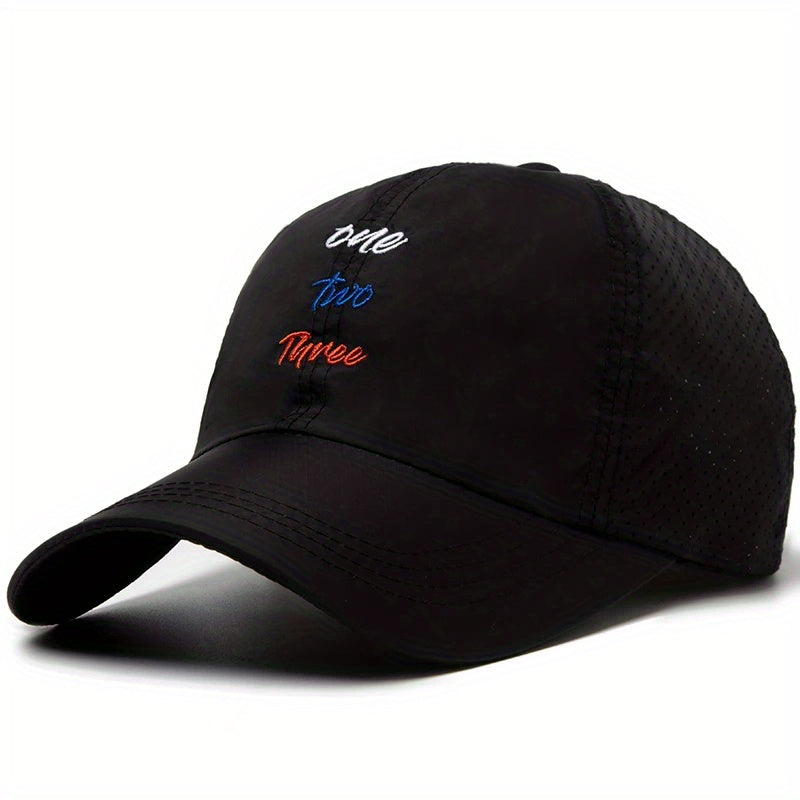 Quick Drying Mesh Baseball Cap Outdoor Sunscreen Breathable Snapback Sun Hat