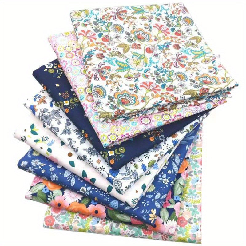 8pcs Multicolor Polka Dot Cotton Fabric Patchwork DIY Crafting