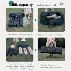 Large Capacity Waterproof Tent Storage Bag for Camping & Travel