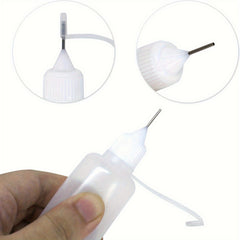 5pcs Needle Tip Glue Applicator Bottle Set 10ml 20ml 30ml