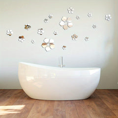 18pcs 6.1" Acrylic Flowers Adhesive Home Decoration Indoor Outdoor
