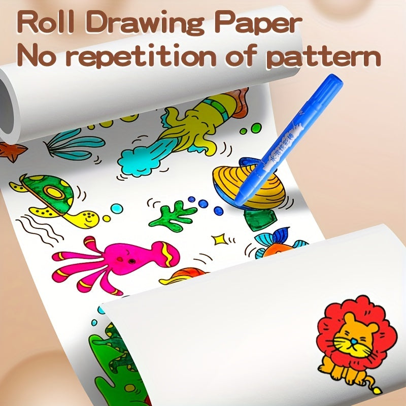 Large Coloring Poster Roll Paper for DIY Painting - Ideal Gift for Class