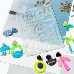 61pcs Epoxy Resin Silicone Molds for DIY Jewelry Making