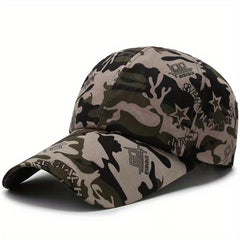Polyester Knitting Sports Baseball Cap Camouflage Sun Hat Climbing