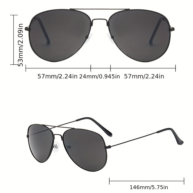 Men's Polarized Square Frame Sunglasses UV Protection
