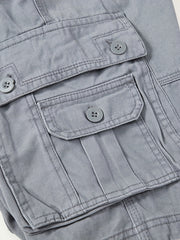 Men's Drawstring Cargo Shorts for Summer Outdoor