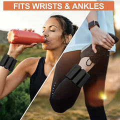 Silicone Steel Block Weight Bracelet for Fitness & Yoga Training