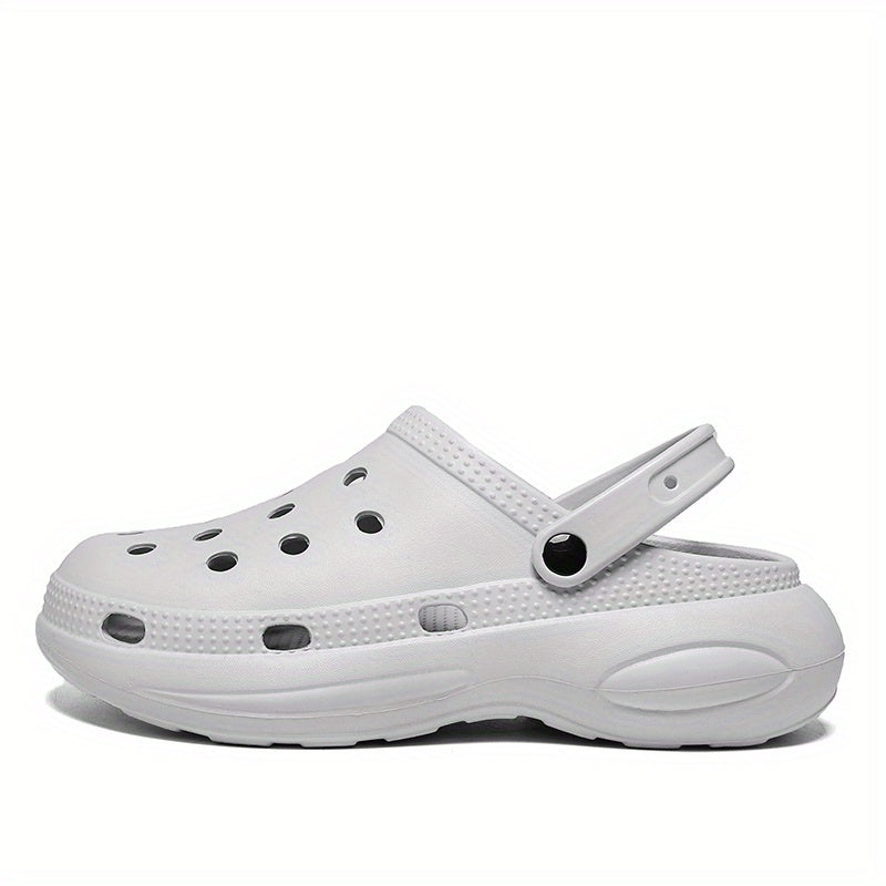 Men's Closed Toe Platform Clogs Outdoor Wear resistant Anti skid Beach Clogs