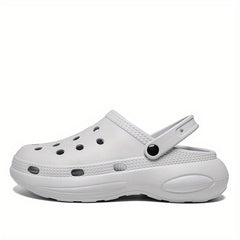 Men's Closed Toe Platform Clogs Outdoor Wear resistant Anti skid Beach Clogs