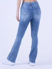 Casual Flared Leg Jeans for Women