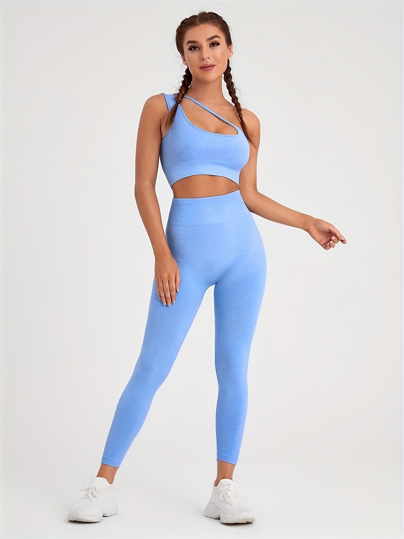 Light Bra And Long Pants Sports Fitness Yoga Running Suit