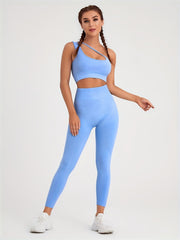 Light Bra And Long Pants Sports Fitness Yoga Running Suit