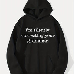 Funny Slogan Print Hoodie for Men