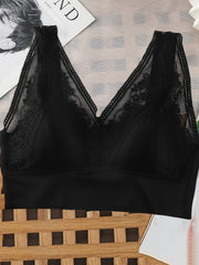 Lace Wireless Push Up Bra Comfortable Breathable Women's Lingerie
