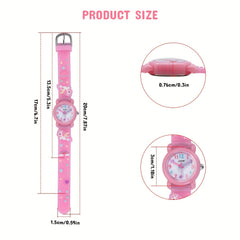 Cartoon Unicorn Silicone Watch for Girls