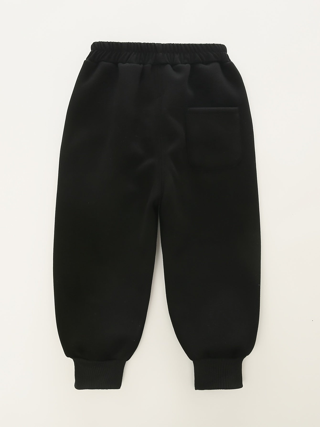 Boys Cartoon Embroidered Fleece Thermal Sweatpants