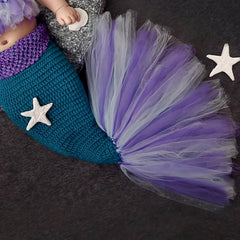 3 Piece Mermaid Photography Dress for Baby's First Swim