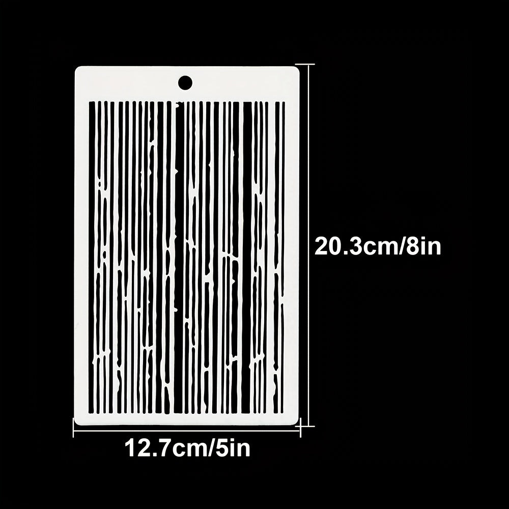 Striped Background Stencils Shoe Stencils Graffiti DIY Art Stencils 20x12cm