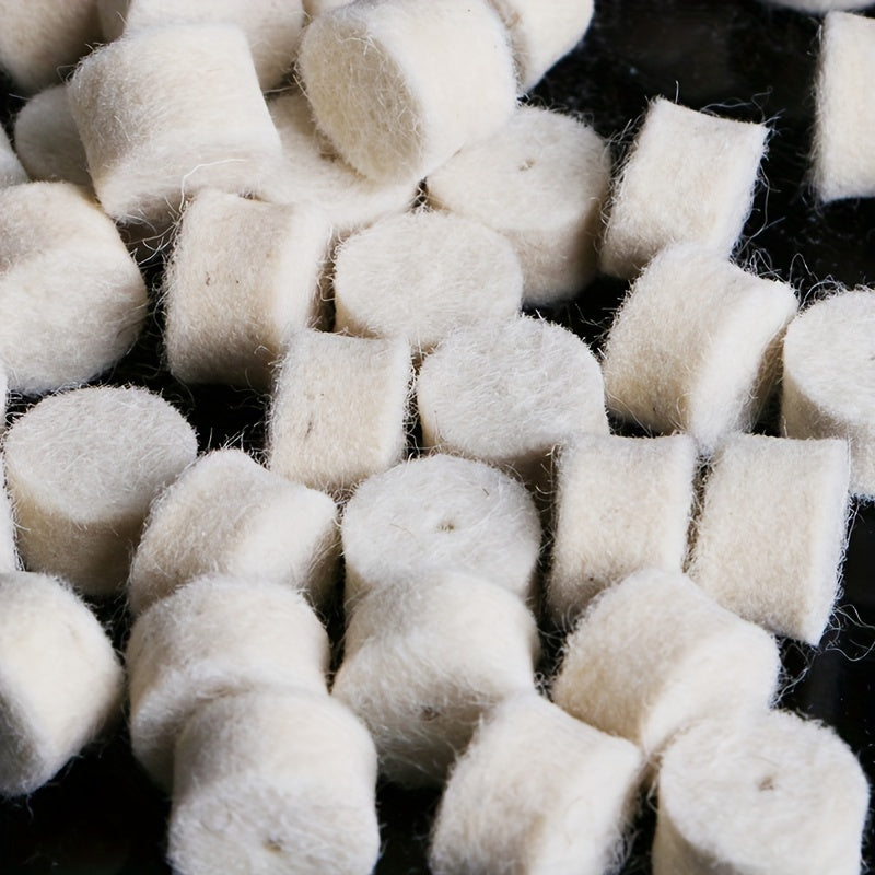 100pcs Wool Felt Buffing Pad 13mm with 2 Shank