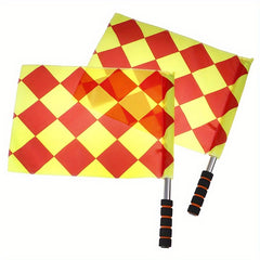 2pcs Soccer Referee Flags with Storage Bag