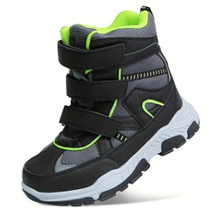 Girls Snow Boots with Bowknot Decor - Outdoor Non-slip Winter Boots