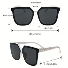 3 Pairs Square Sunglasses for Women Men Gradient UV400