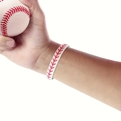 Sporty Softball Silicone Bracelet - Ideal Gift for Fans and Players