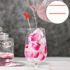 100 Pcs Christmas Cocktail Picks Appetizer Decorative Toothpicks