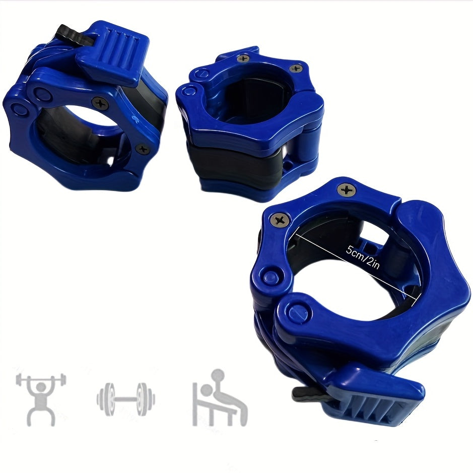 50mm 1 96in Barbell Stops & Clamp Collars for Weights Pump & Barbell Rings