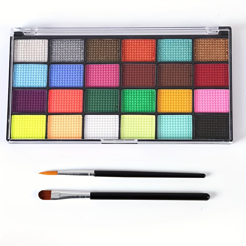 24 Water Soluble Body Paint Face Paint Stage Makeup Christmas Halloween
