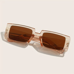 Retro Rectangle Sunglasses 90s Vintage Summer Sun UV400 Protection
