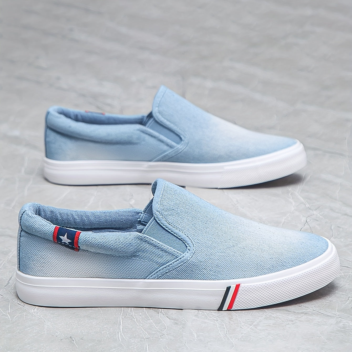 Men's Breathable Slip On Canvas Shoes for Walking