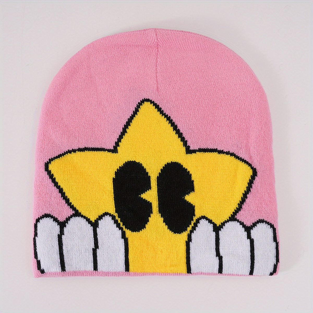 Star Jacquard Cartoon Beanie Warm Knitted Hat Unisex Skull Hat