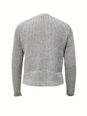 Long Sleeve Button Up Cardigan Solid V Neck Sweater Women's Clothing