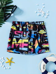 Boys Leaf Swim Trunks Surf Shorts Kids Casual Clothes
