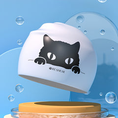 Adult Swim Caps Silicone Waterproof Bathing Cap for Long & Short Hair